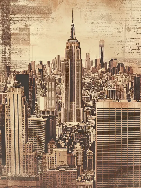 Vintage Collage Travel Posters Wall Art