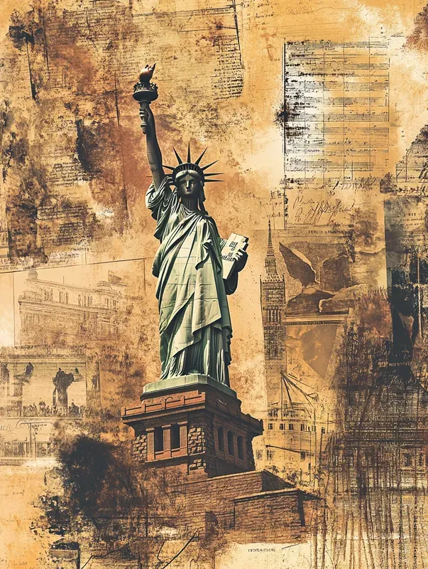 Vintage Collage Travel Posters Wall Art