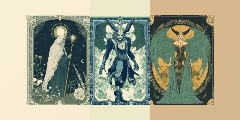 Iconic Tarot Card Posters Designs generated by undefined