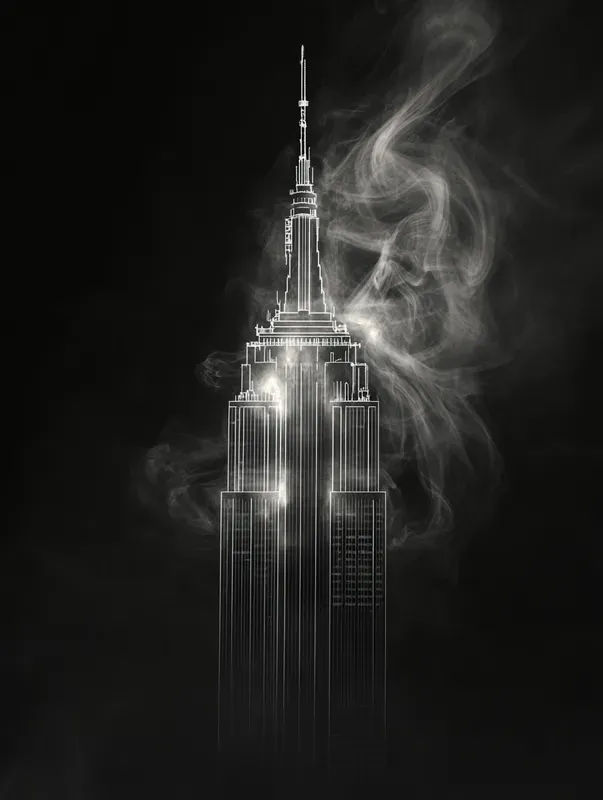 Ethereal Smoke Wall Art Print Home Decor