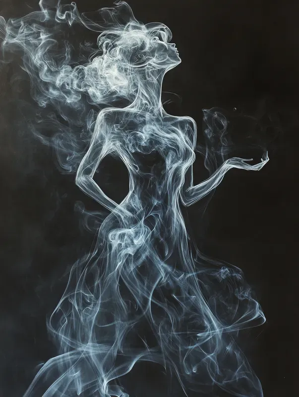 Ethereal Smoke Wall Art Print Home Decor