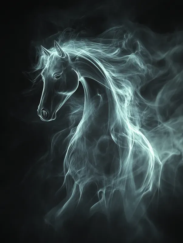 Ethereal Smoke Wall Art Print Home Decor