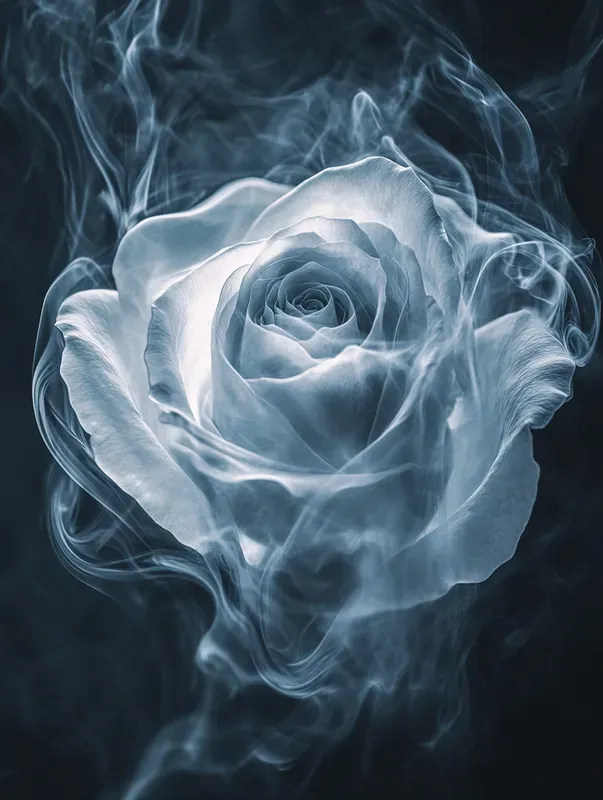 Ethereal Smoke Wall Art Print Home Decor