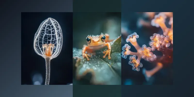 Realistic Macro Micro Photos Closeup Art generated by undefined