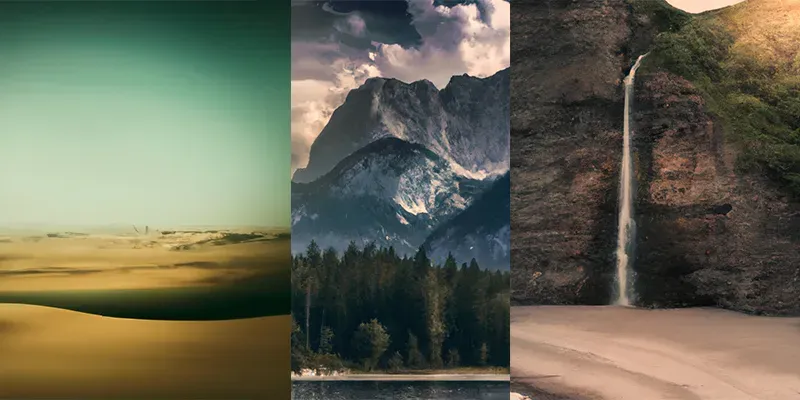 Large Format Landscape Editorial Photography generated by undefined