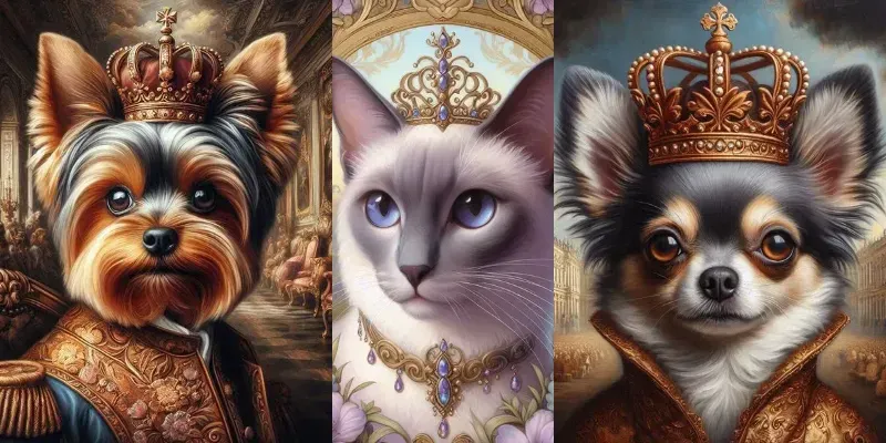 Royal Pets Portraits generated by undefined