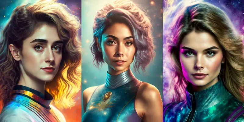 Actress Space Girls generated by undefined