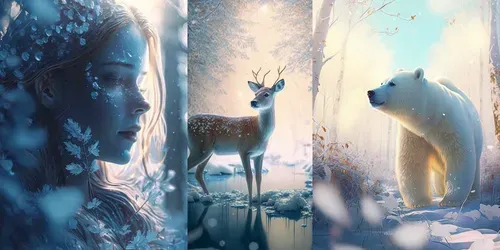 Dreamy Winter Scenes generated by midjourney
