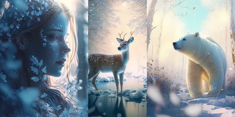Dreamy Winter Scenes generated by undefined