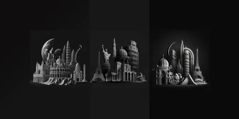 Minimal Illustration Architecture generated by undefined
