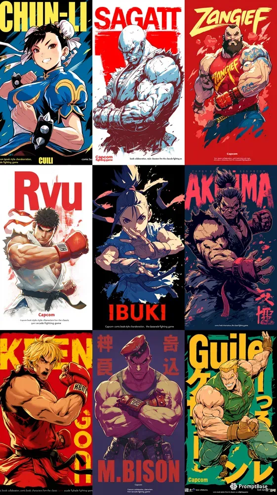 Street Fighter T Shirt Designs