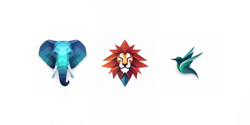 Minimal Animal Tech Logos generated by undefined
