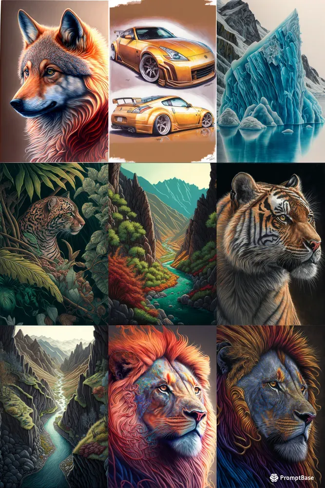 Stylized Colored Pencil Art