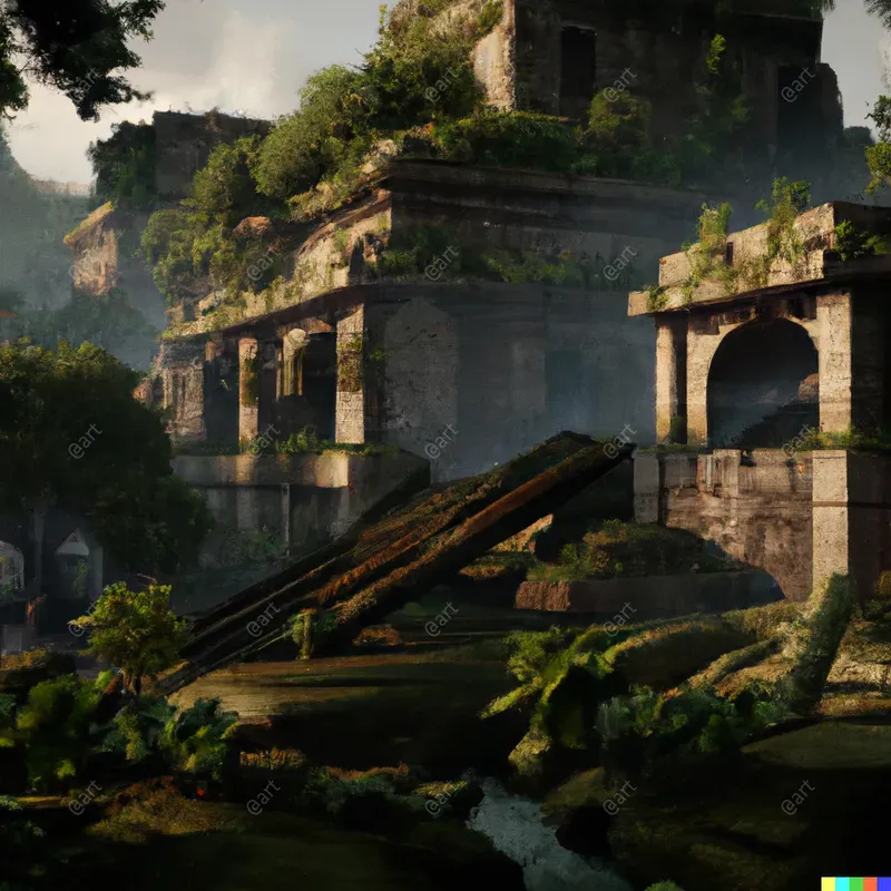 Overgrown Jungle Background