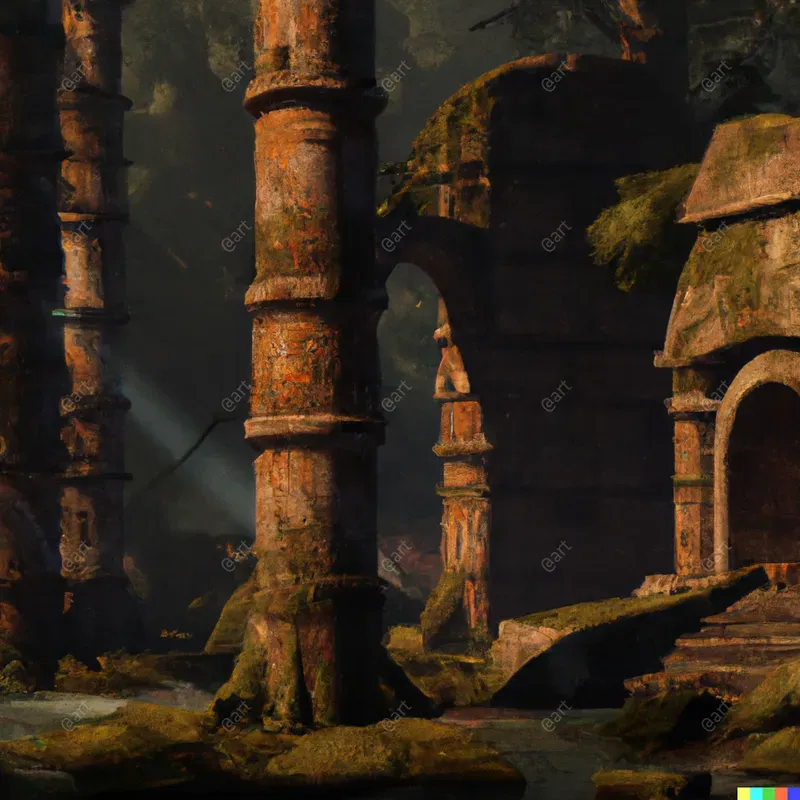 Overgrown Jungle Background