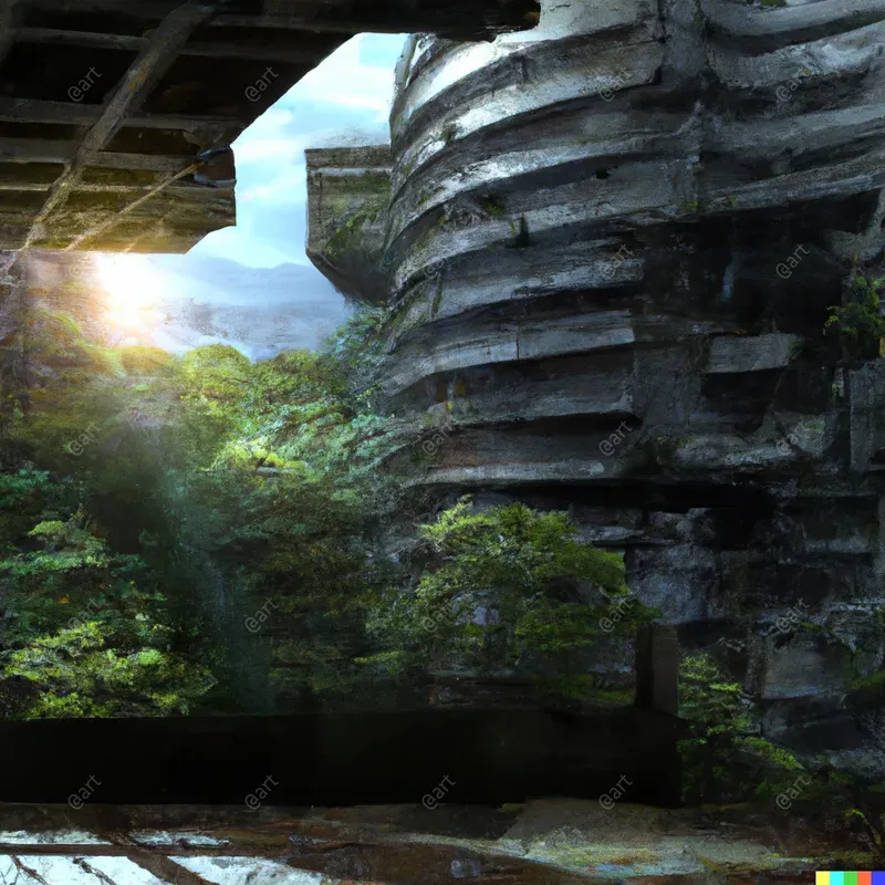 Overgrown Jungle Background