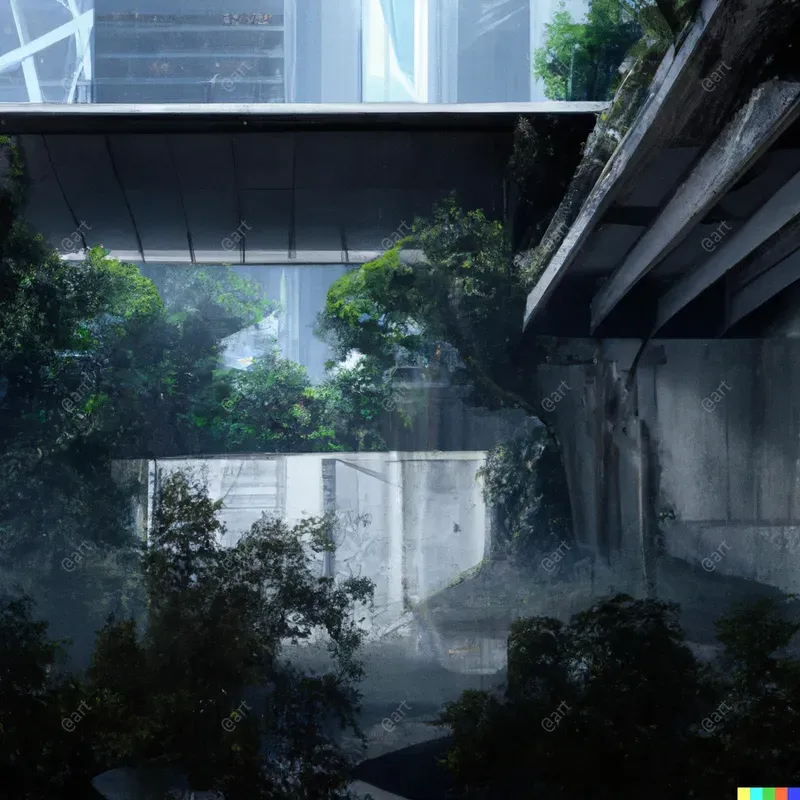 Overgrown Jungle Background