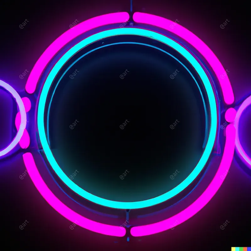 Neon Letters Numbers Symbols