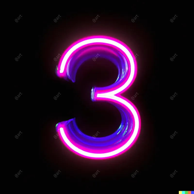 Neon Letters Numbers Symbols
