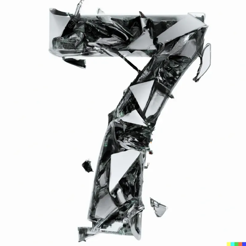 Letters Of Shattered Glass Mirrors