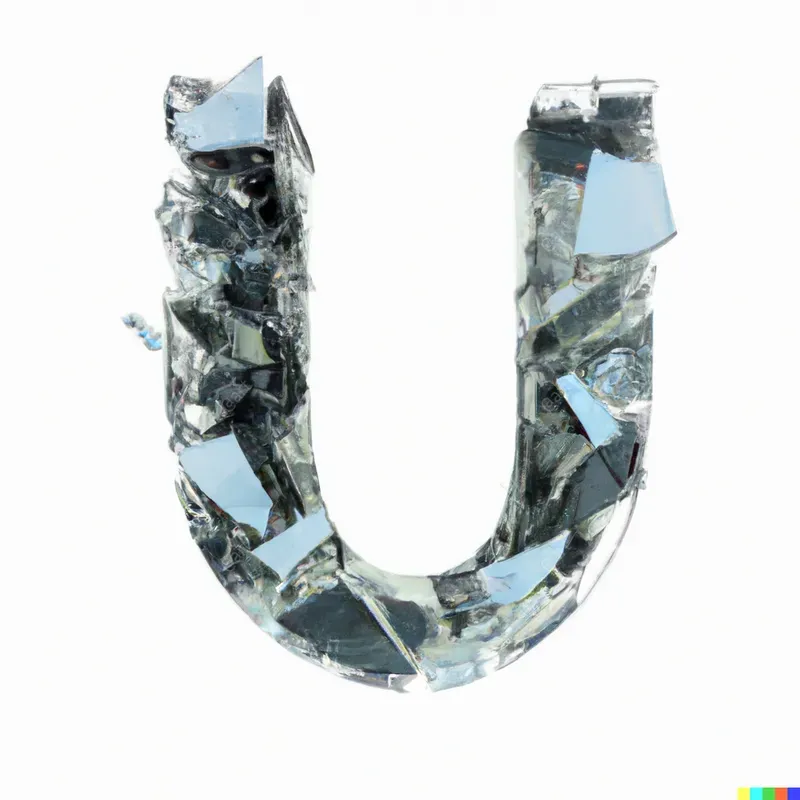 Letters Of Shattered Glass Mirrors