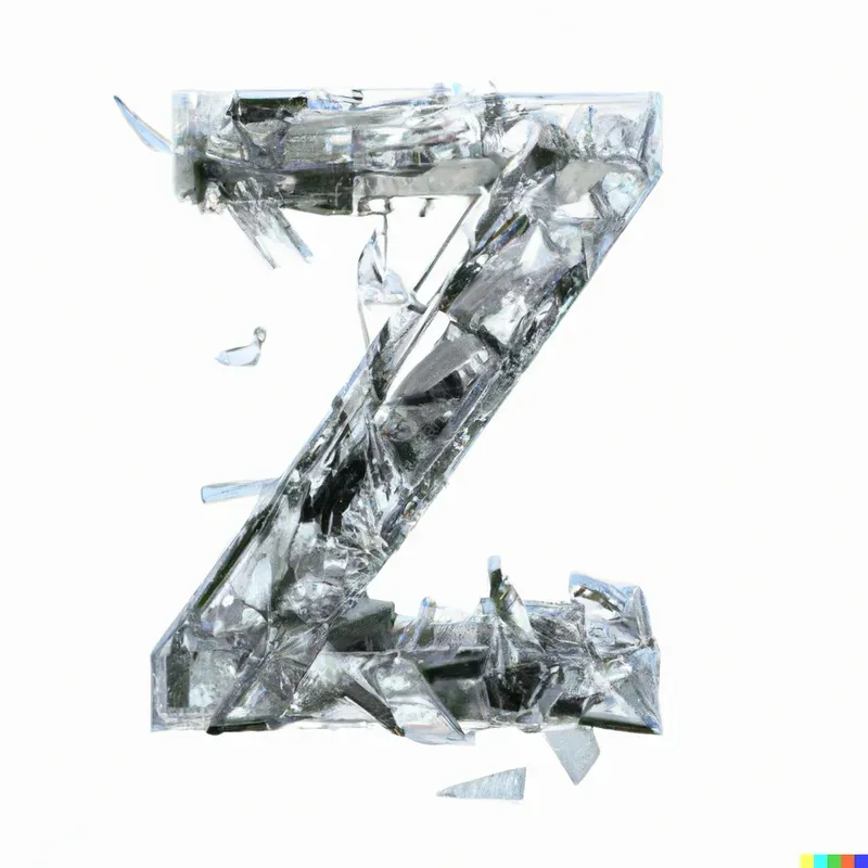 Letters Of Shattered Glass Mirrors