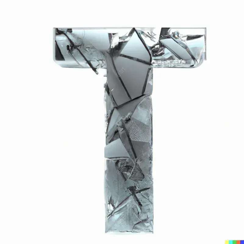 Letters Of Shattered Glass Mirrors