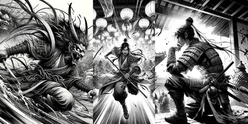 Manga Panel Art generated by dalle