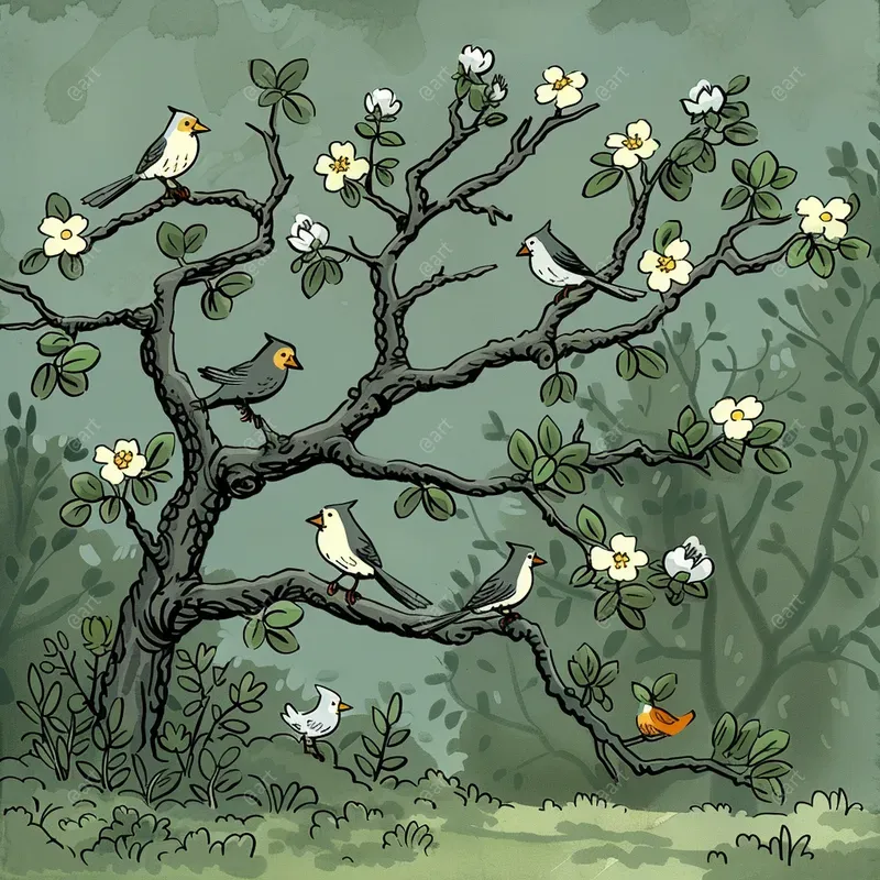 Playful Storybook Art