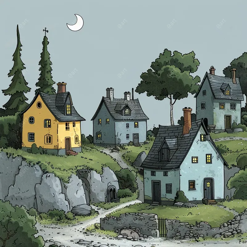 Playful Storybook Art