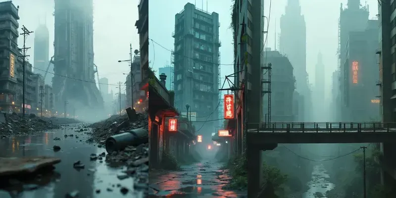 Dystopian Cityscapes generated by undefined