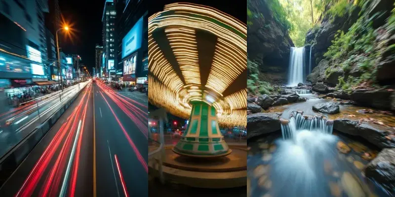 Experimental Motion Blur Photographs generated by undefined