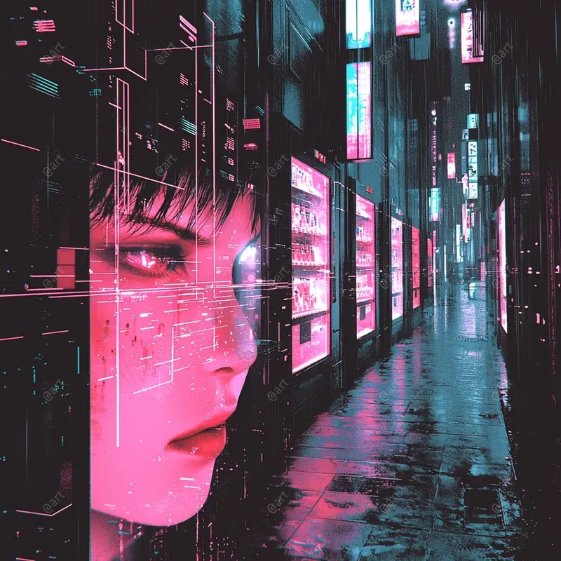 Photo Style Liquid Glitchscapes