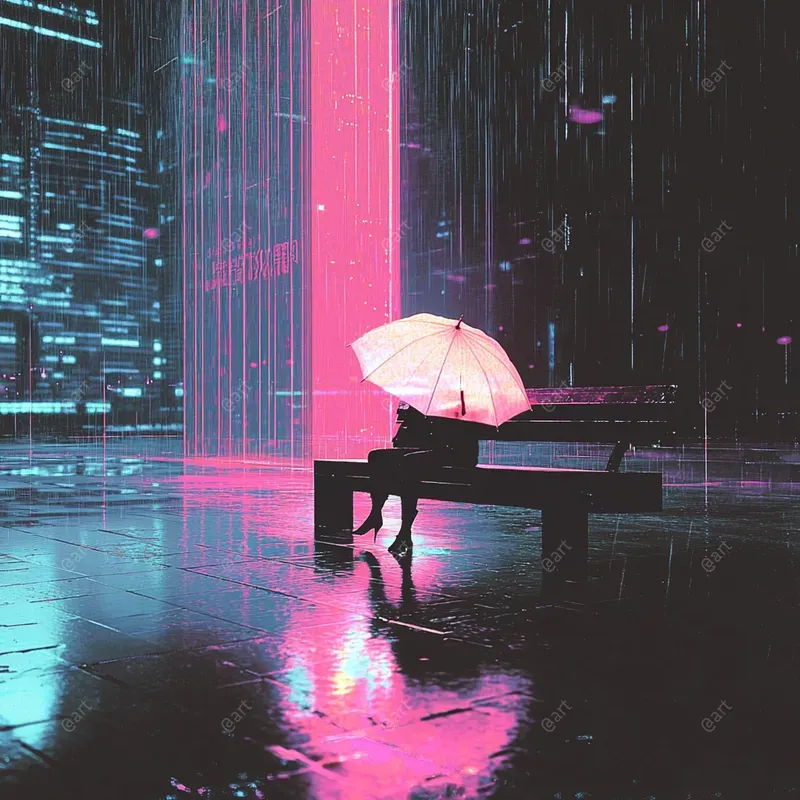 Photo Style Liquid Glitchscapes