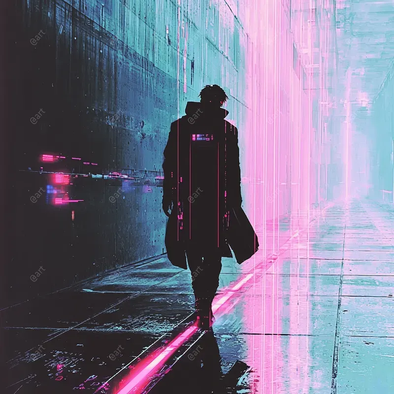 Photo Style Liquid Glitchscapes