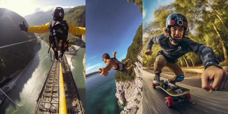 Extreme Experiences With Gopro generated by undefined