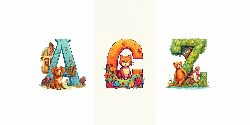 Cute Letters For Children generated by undefined