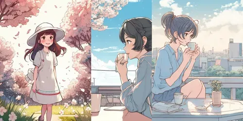 Kids Book Illustrations Anime Style generated by midjourney