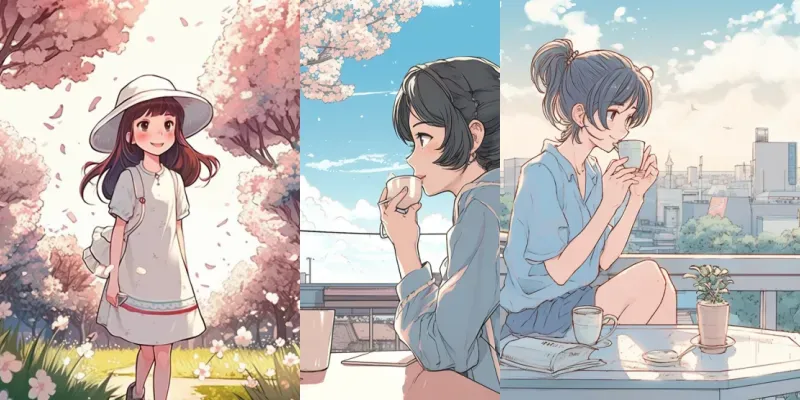 Kids Book Illustrations Anime Style generated by undefined