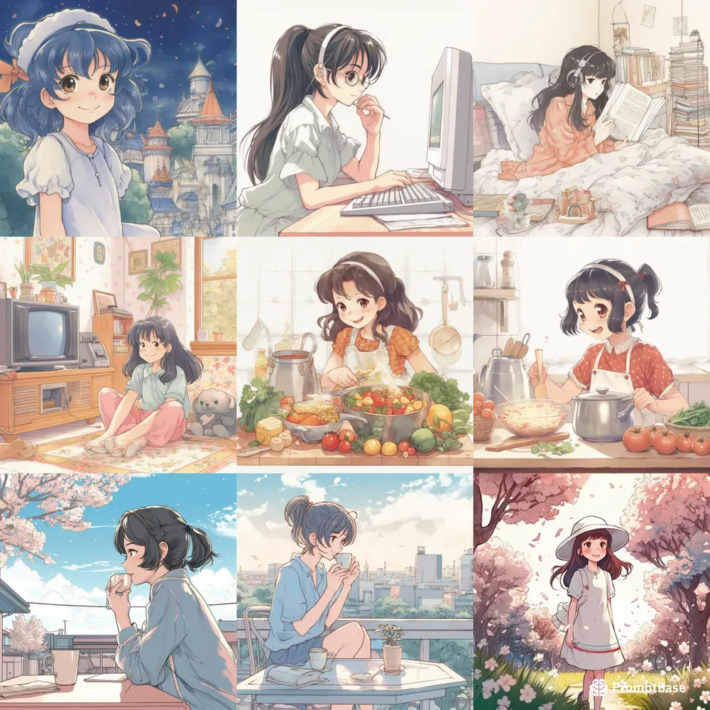 Kids Book Illustrations Anime Style