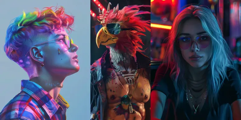 Artistic Portraits Of Realistic People generated by undefined