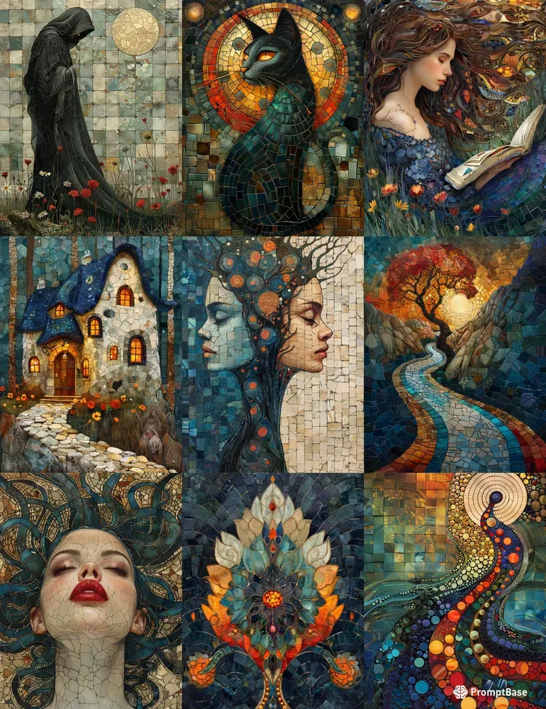 Forests Fantasy Mosaic Wall Art