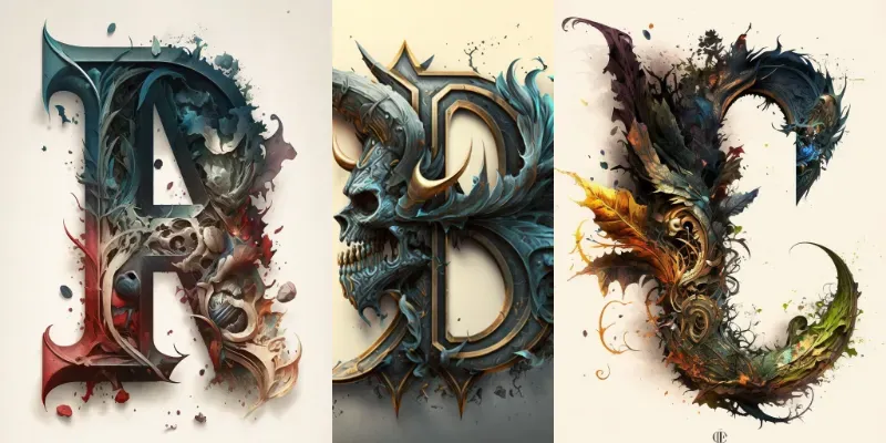 Terrifying Bones Lettering Logos generated by undefined