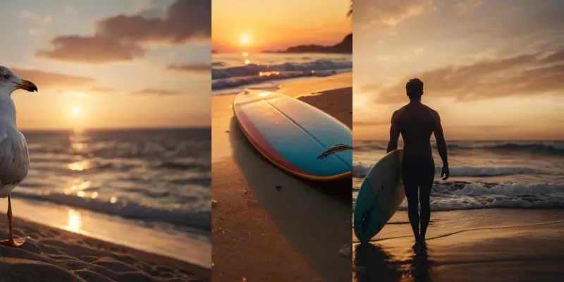 Instagram Sunset Beach Photos generated by undefined