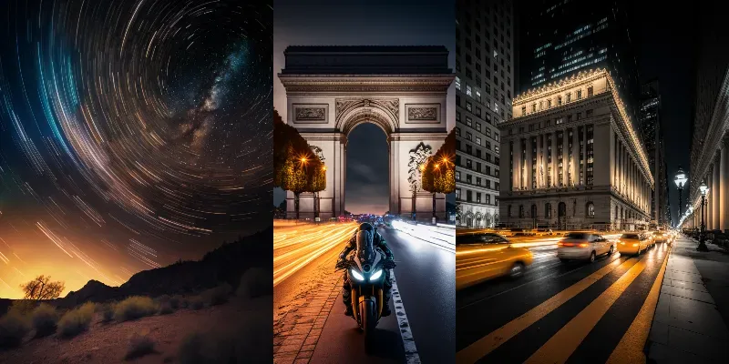 Long Exposure Photographs generated by undefined