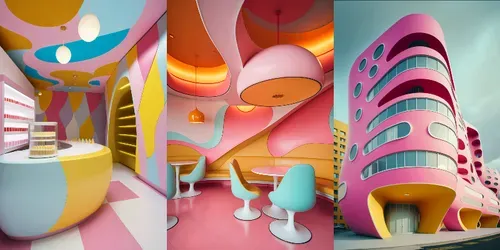 Immersive Interior Designs generated by midjourney