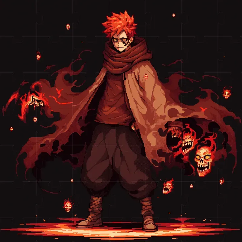 Naruto Halloween Pixel Art