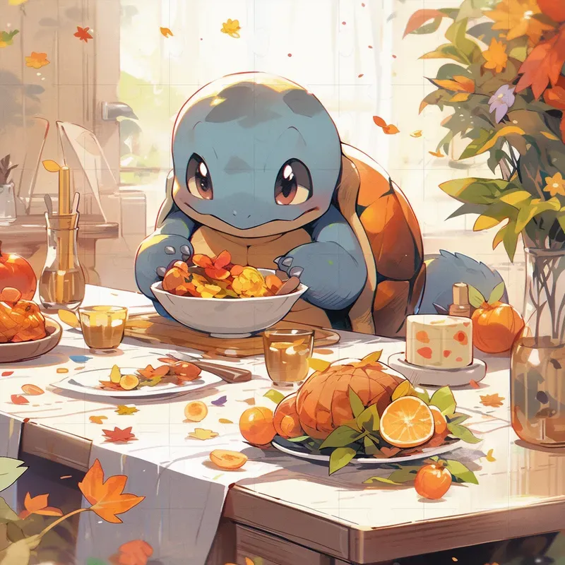 Thanksgiving Pokemon Anime Cuteness