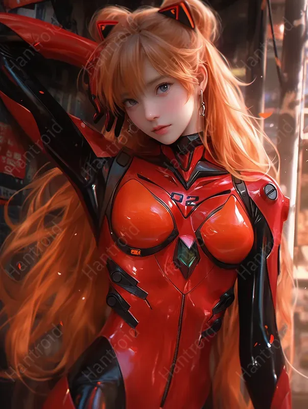 Neon Cyborg Anime Grils Fantasy