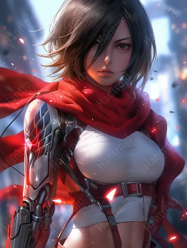 Neon Cyborg Anime Grils Fantasy